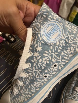 Zapatillas John Smith altas azules y blancas