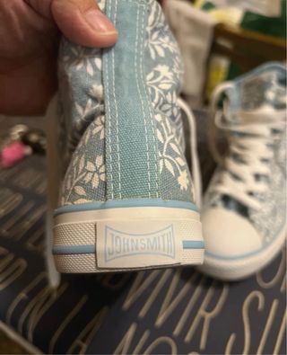 Zapatillas John Smith altas azules y blancas