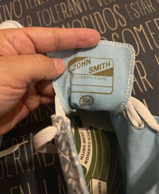 Zapatillas John Smith altas azules y blancas