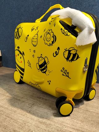 Maleta Infantil con mochila COSTWAY Abeja Amarilla