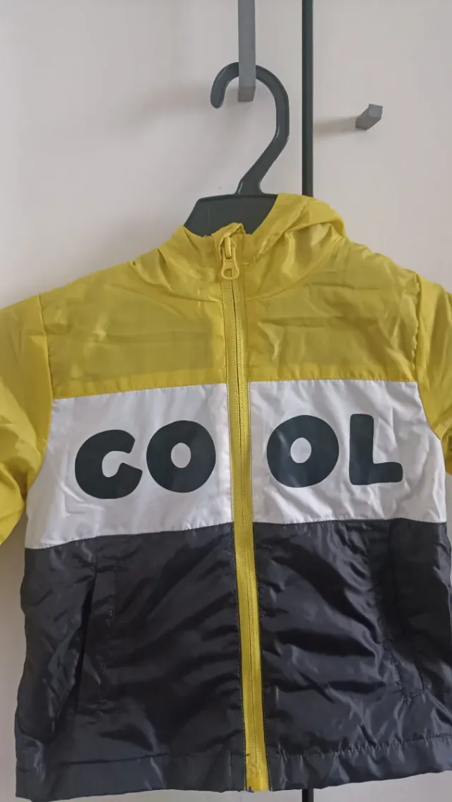Chaqueta infantil COOL amarilla y negra