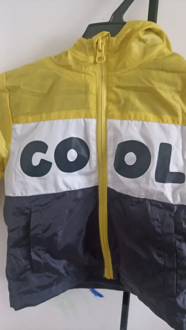 Chaqueta infantil COOL amarilla y negra