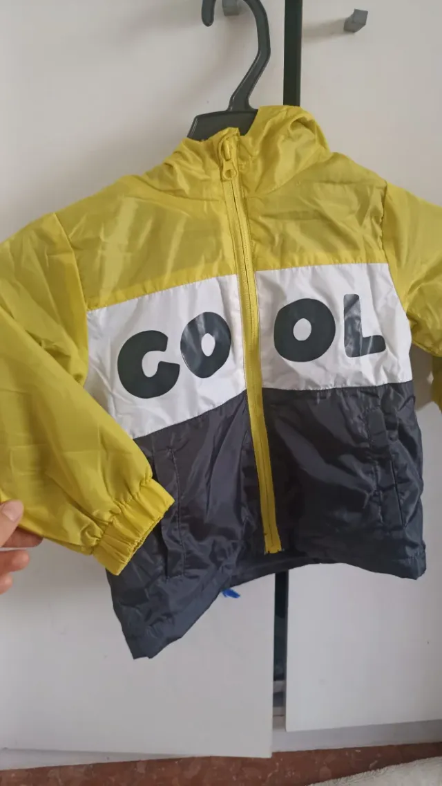 Chaqueta infantil COOL amarilla y negra