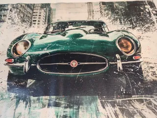 Tela d'arte Jaguar E-Type street art