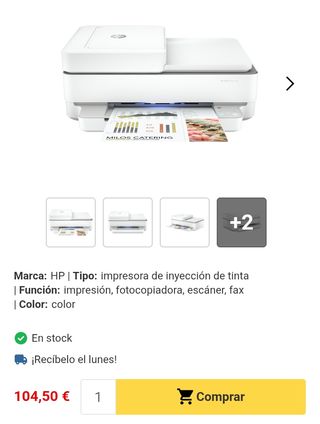 HP Envy 6420e Impresora Multifunción Wi-Fi