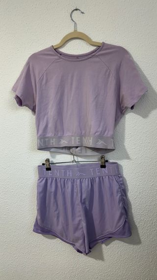 Conjunto deportivo Tenh morado