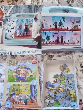 Maletín Educativo Disney Frozen II + 2 Puzzles Edu