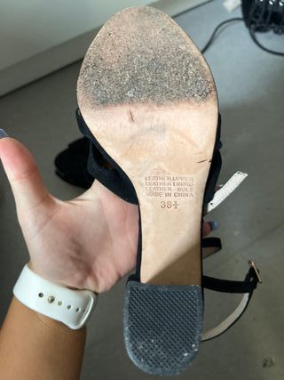 Tacones Zomp Negro Talla 38.5