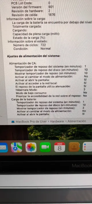 MacBook Pro 2019 16GB 256GB