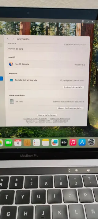 MacBook Pro 2019 16GB 256GB