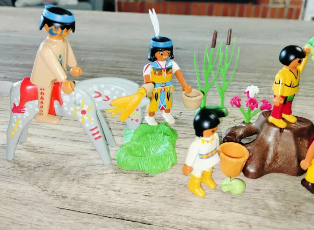 Playmobil familia nativa América