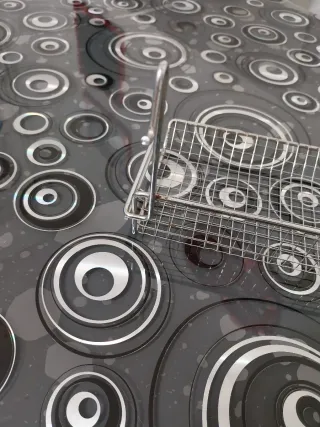 Portasapone o portaoggetti in metallo