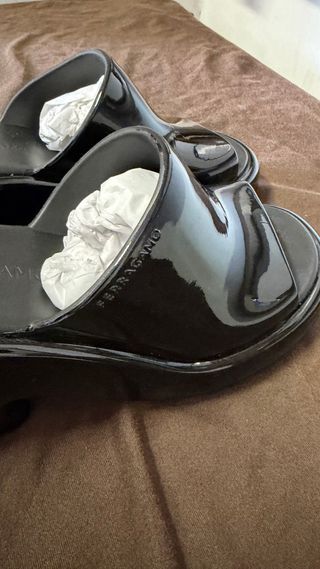 Sandali Salvatore Ferragamo Tg 38 Neri