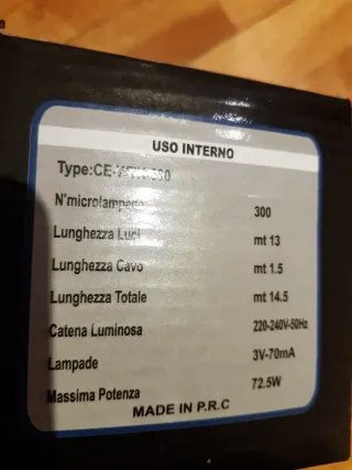 3 Cajas Luces LED Multicolor Cavo Verde