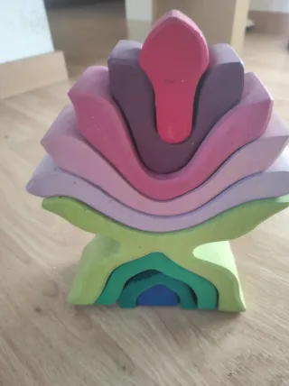 Puzzle Flor aplicable Madera Waldorf. Grimm's