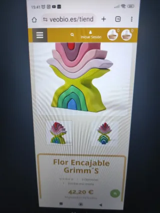 Puzzle Flor aplicable Madera Waldorf. Grimm's