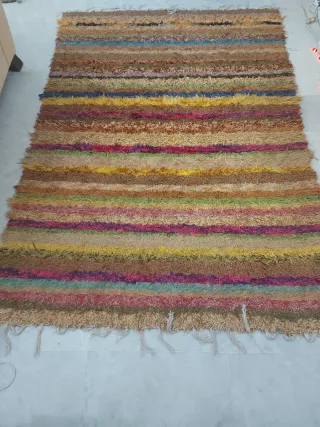 Alfombra de tela multicolor