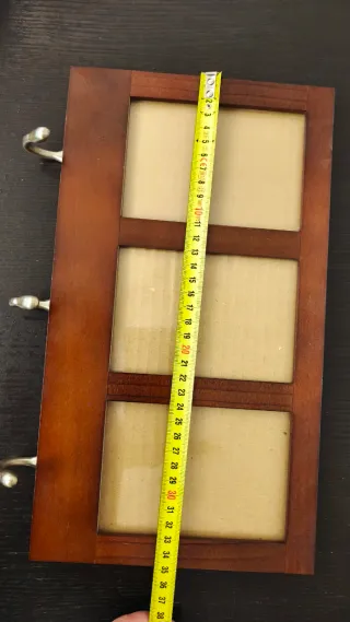 Perchero Marco 3 Fotos Madera y Metal