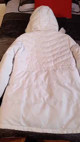 Parka Bimba y Lola Blanca con Capucha