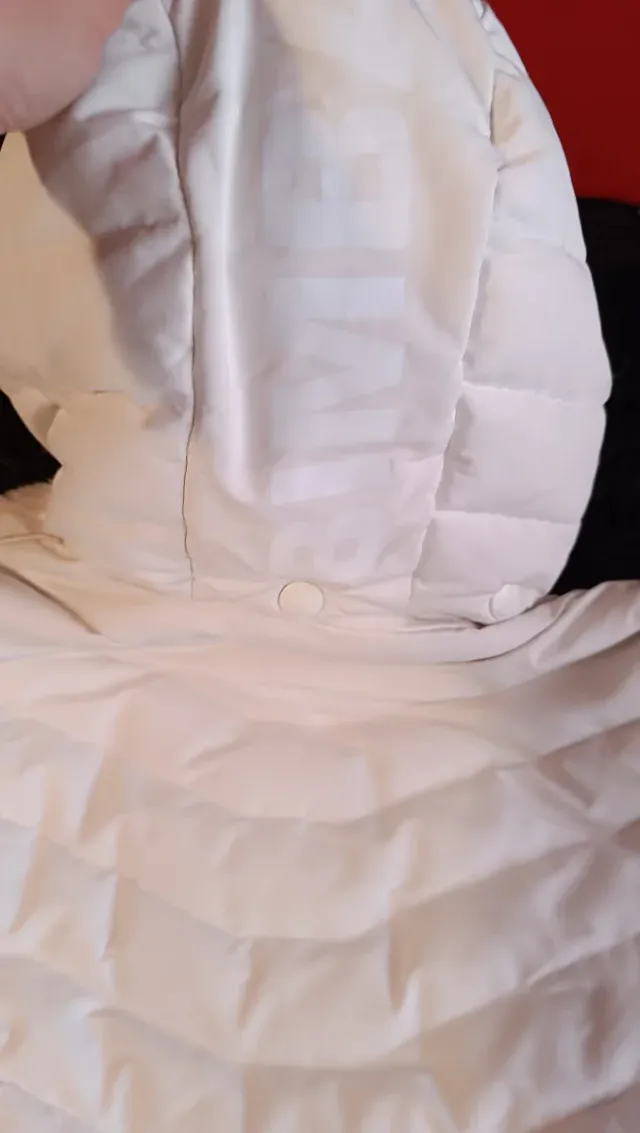 Parka Bimba y Lola Blanca con Capucha