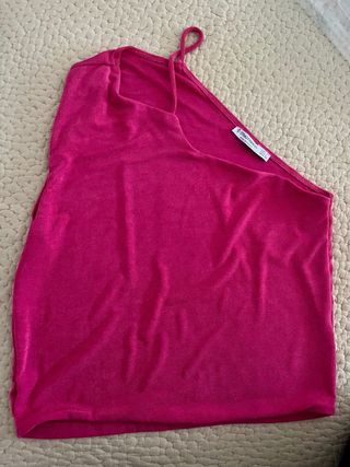 Top Asimétrico Rosa