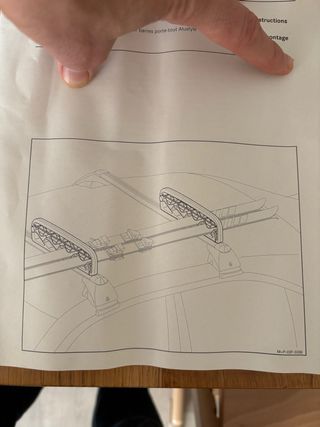 Porta esquís para barras de MERCEDES