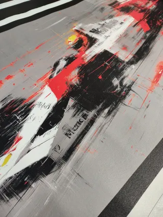 Opera d'arte McLaren MP4 and Senna the king