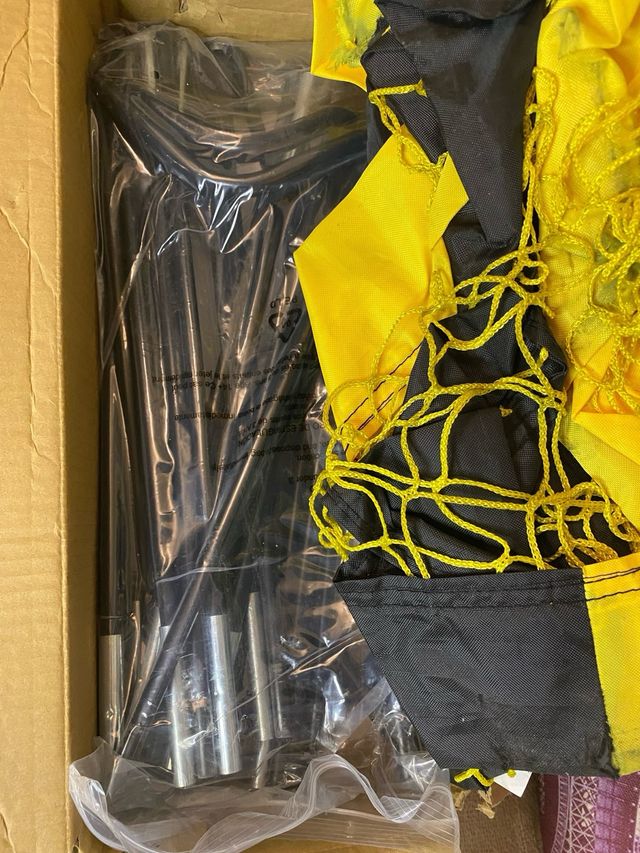 Portería Fútbol Plegable Happy Jump Jardín