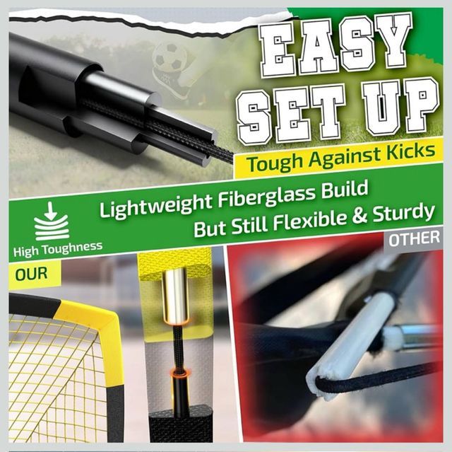 Portería Fútbol Plegable Happy Jump Jardín