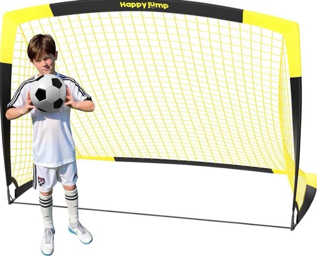 Portería Fútbol Plegable Happy Jump Jardín