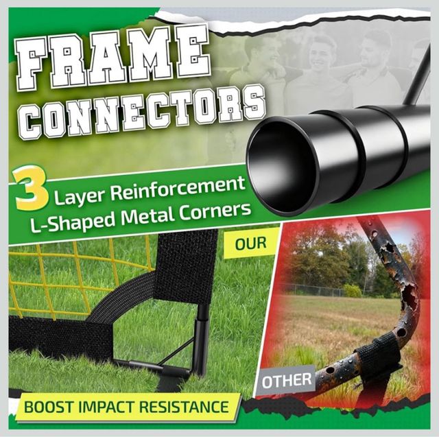 Portería Fútbol Plegable Happy Jump Jardín