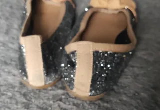 Bailarinas Brillantes Plata Talla 39