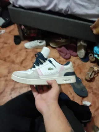 Zapatillas Lacoste Blancas y Rosa