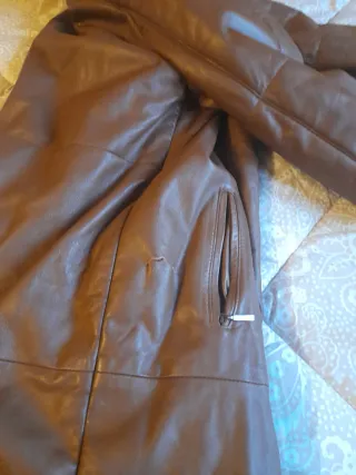 Abrigo de piel Burberry