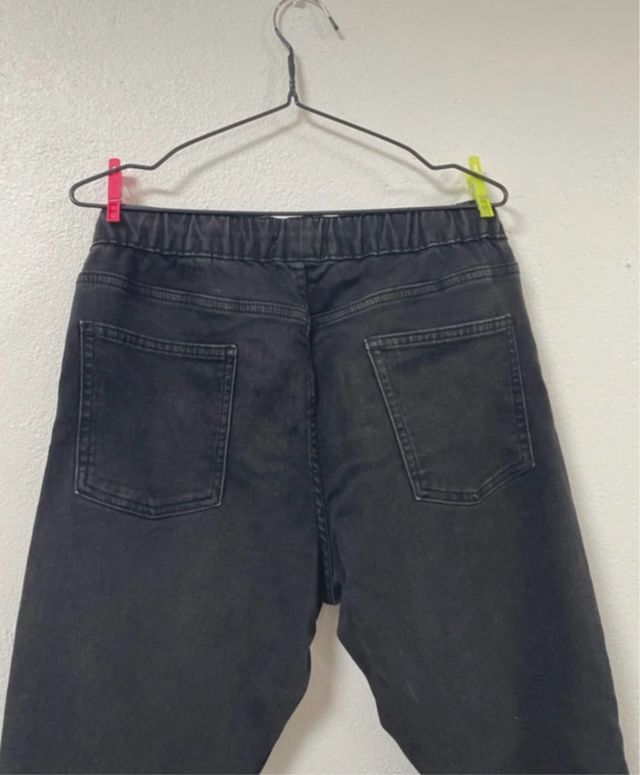 pantalon negro hombre talla S bershka