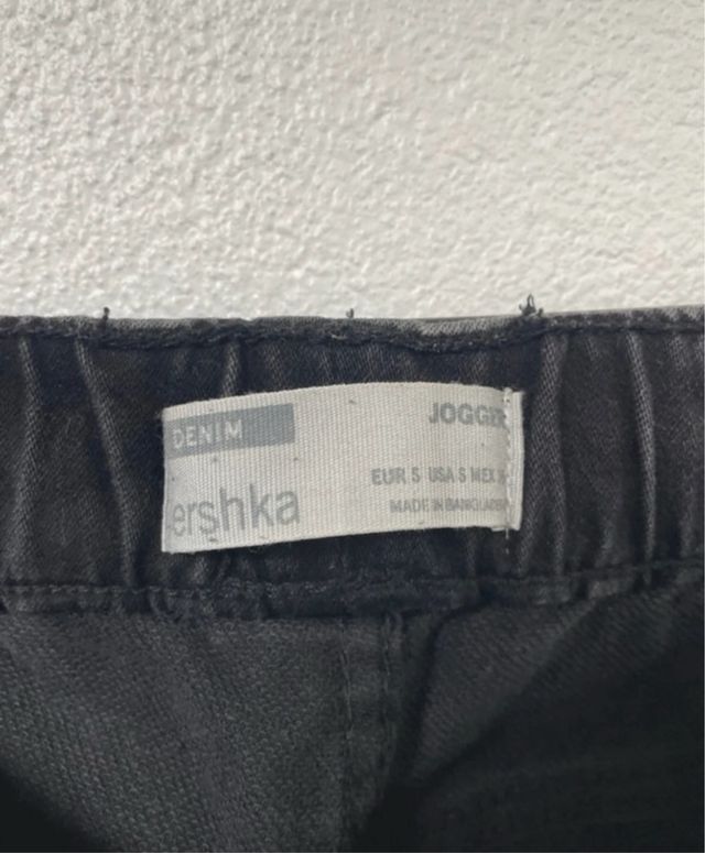 pantalon negro hombre talla S bershka