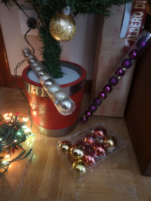 Árbol de Navidad con decoración