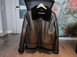Cazadora aviador Zara forro borreguito