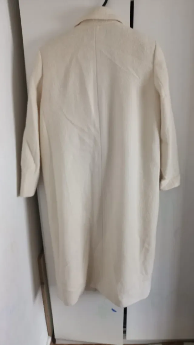 Mango Abrigo Mujer Talla M Beige