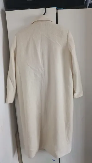 Mango Abrigo Mujer Talla M Beige