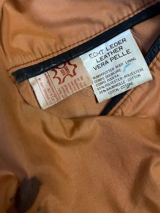 Giacca vera pelle vintage uomo, tipo Schott