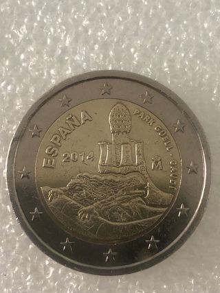 Moneda 2€ España 2014 Park Güell