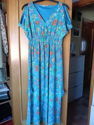 Vestido largo estampado boho