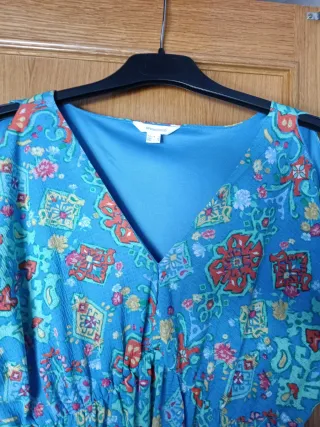 Vestido largo estampado boho