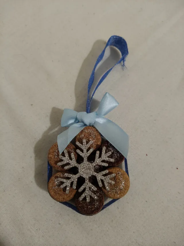 Fiocco di Neve Decorazione Glitterata