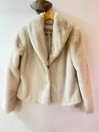 Chaqueta Carla Ruiz Beige Fiesta Sin Estrenar