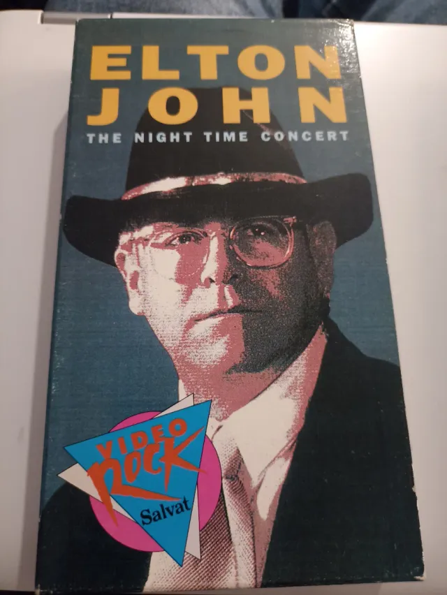 VHS de Elton John The Night Time Concert