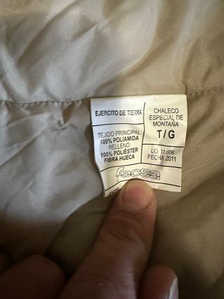 Chaleco alta montaña árido