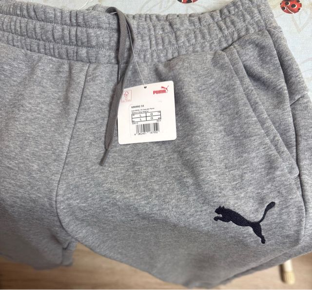 Pantalón chándal Puma gris hombre