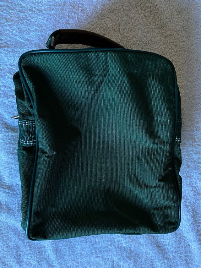 Neceser BENZI verde y marrón